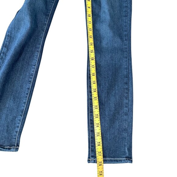 Paige Hoxton Ankle Jeans Womens Size 27 Stretch Mid Rise Denim Dark Wash Blue - Picture 12 of 12